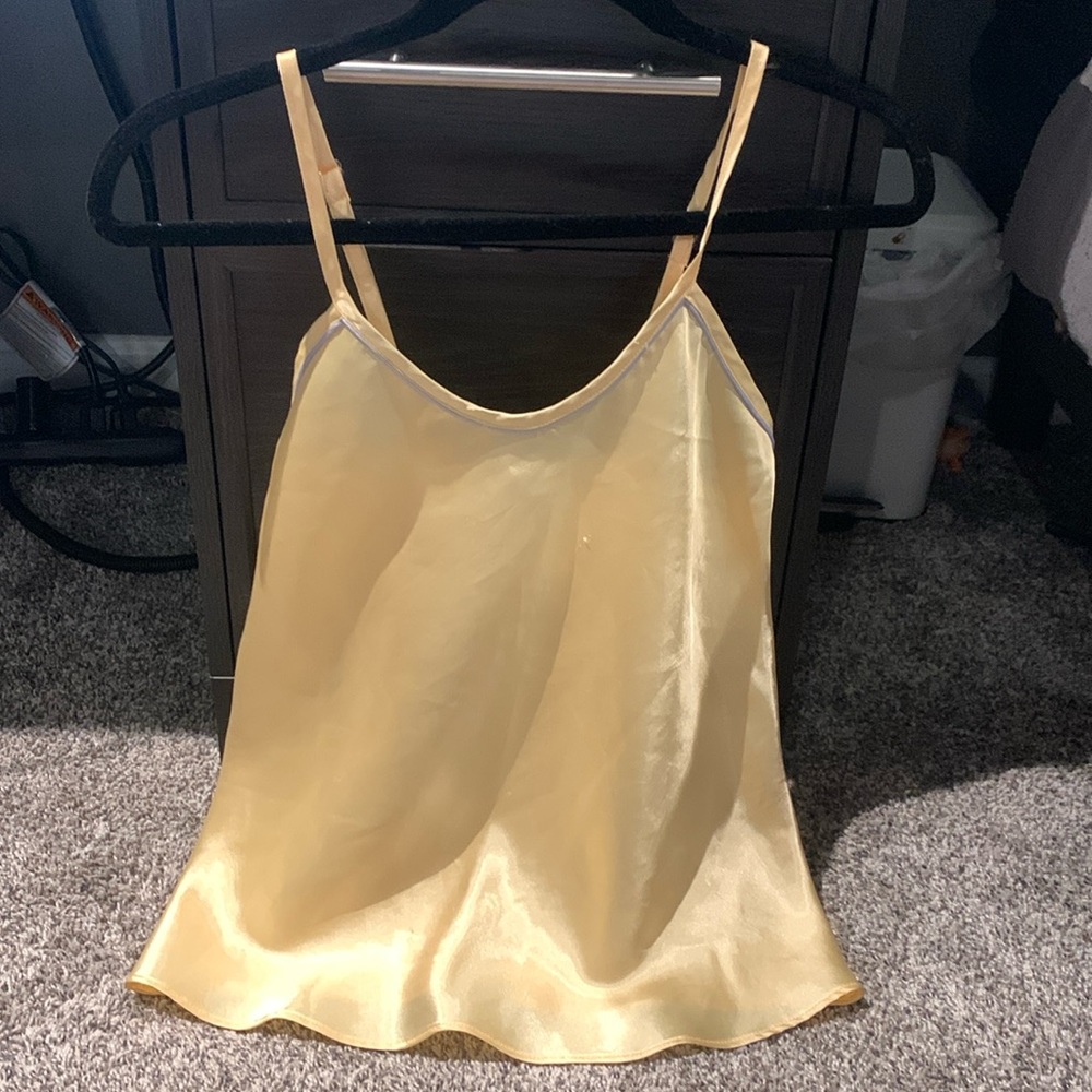 Yellow Silk Tanktop